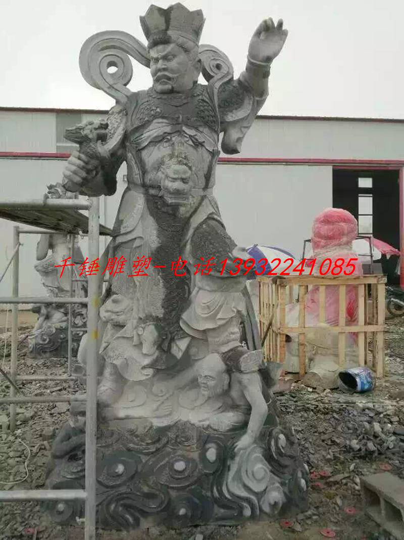 青石天王雕刻,佛像制作,供应寺院雕像