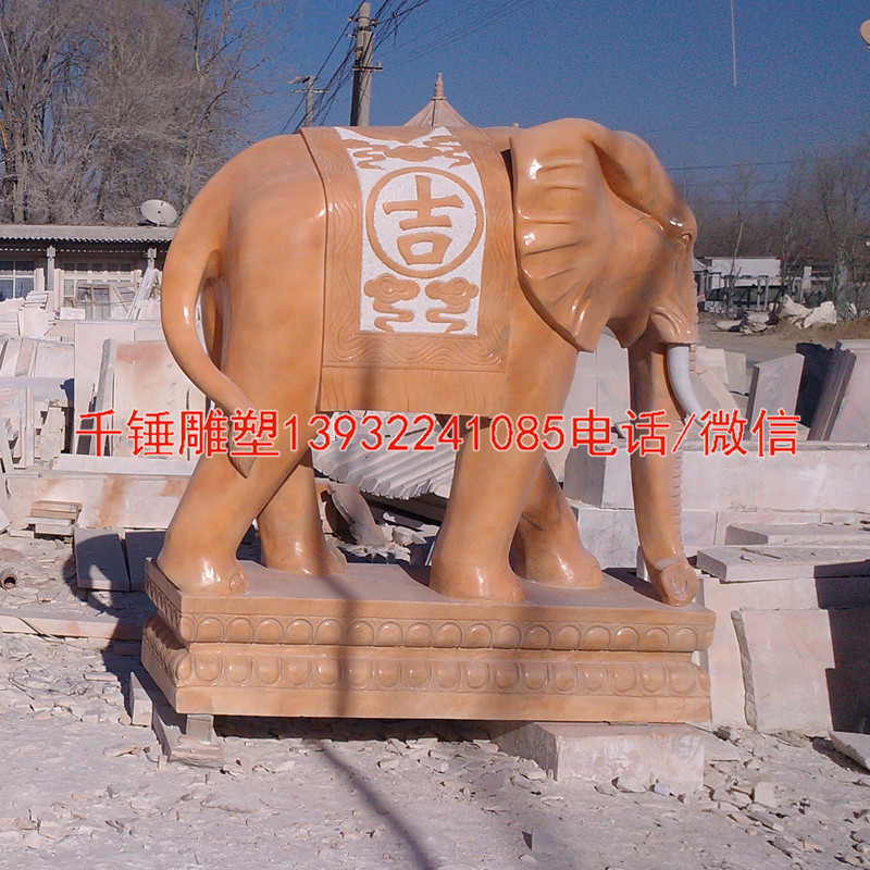 石雕大象的介绍，石材动物雕刻哪家好