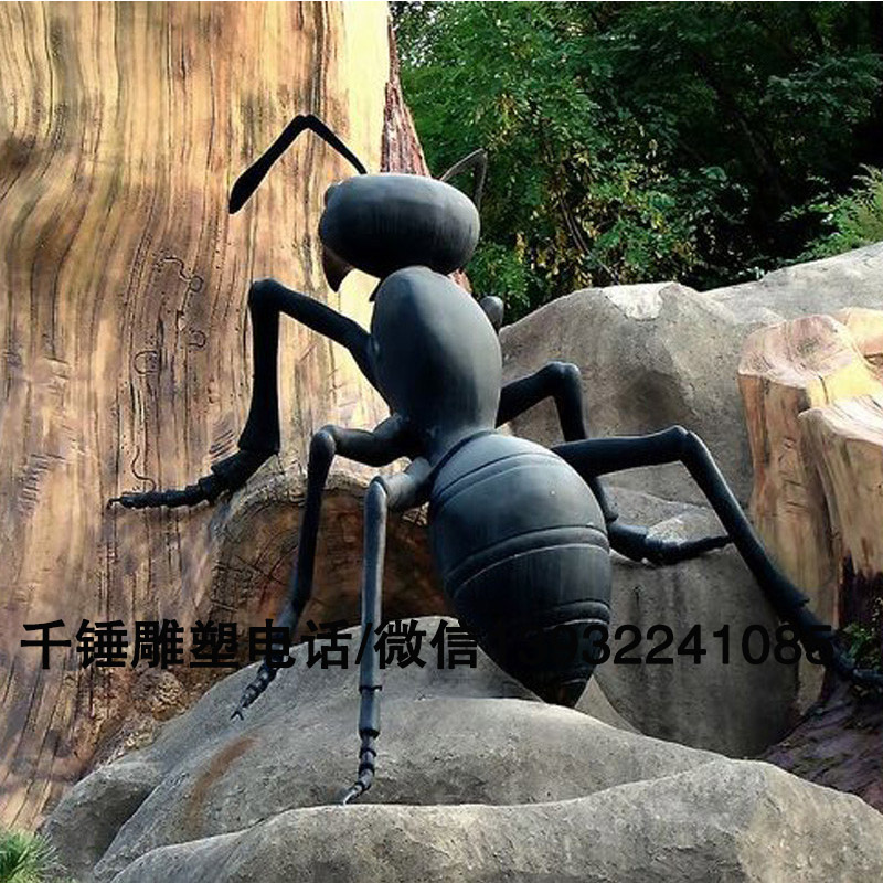 仿真动物玻璃钢雕塑昆虫雕塑蚂蚁蝗虫装饰品